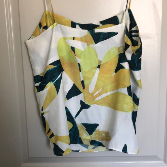 LAVI Adjustable Strap Tank - Yellow and Green - Picture 5 of 9